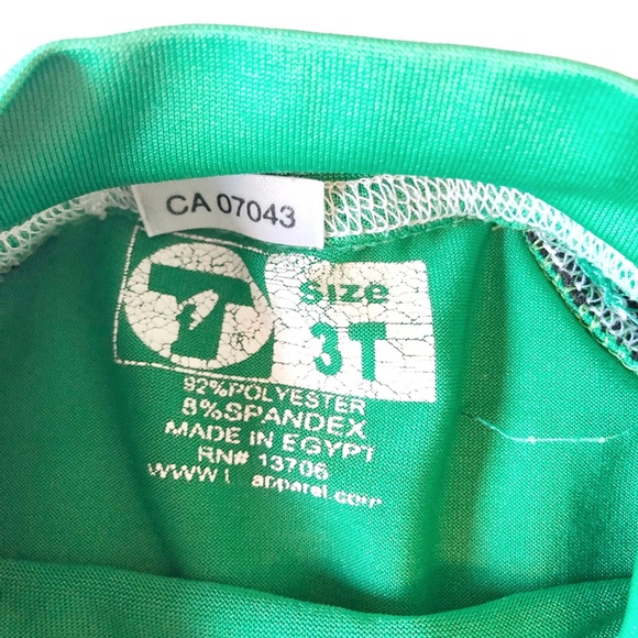 SWIM SHIRT 3T GREEN BROWN SKULL SHORT SLEEVE - Picture 4 of 5